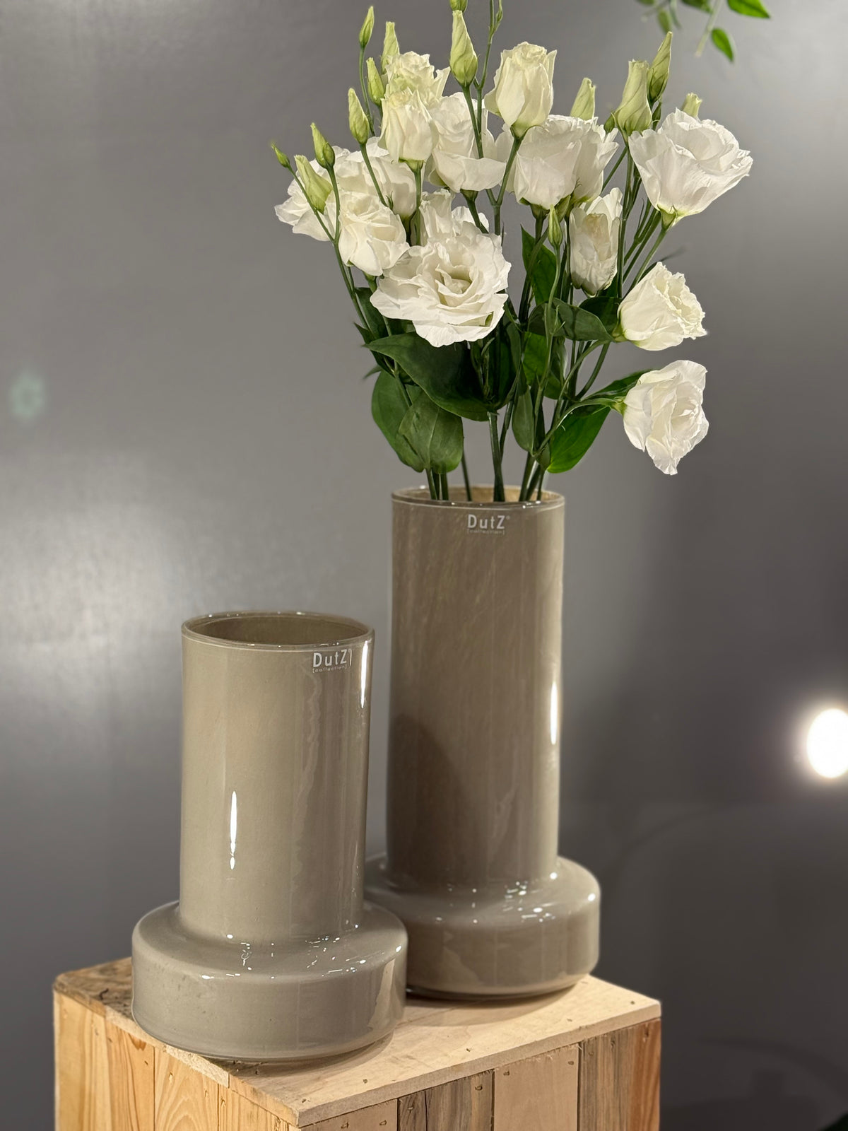 Vase Sharpo TAUPE, 35 cm Höhe
