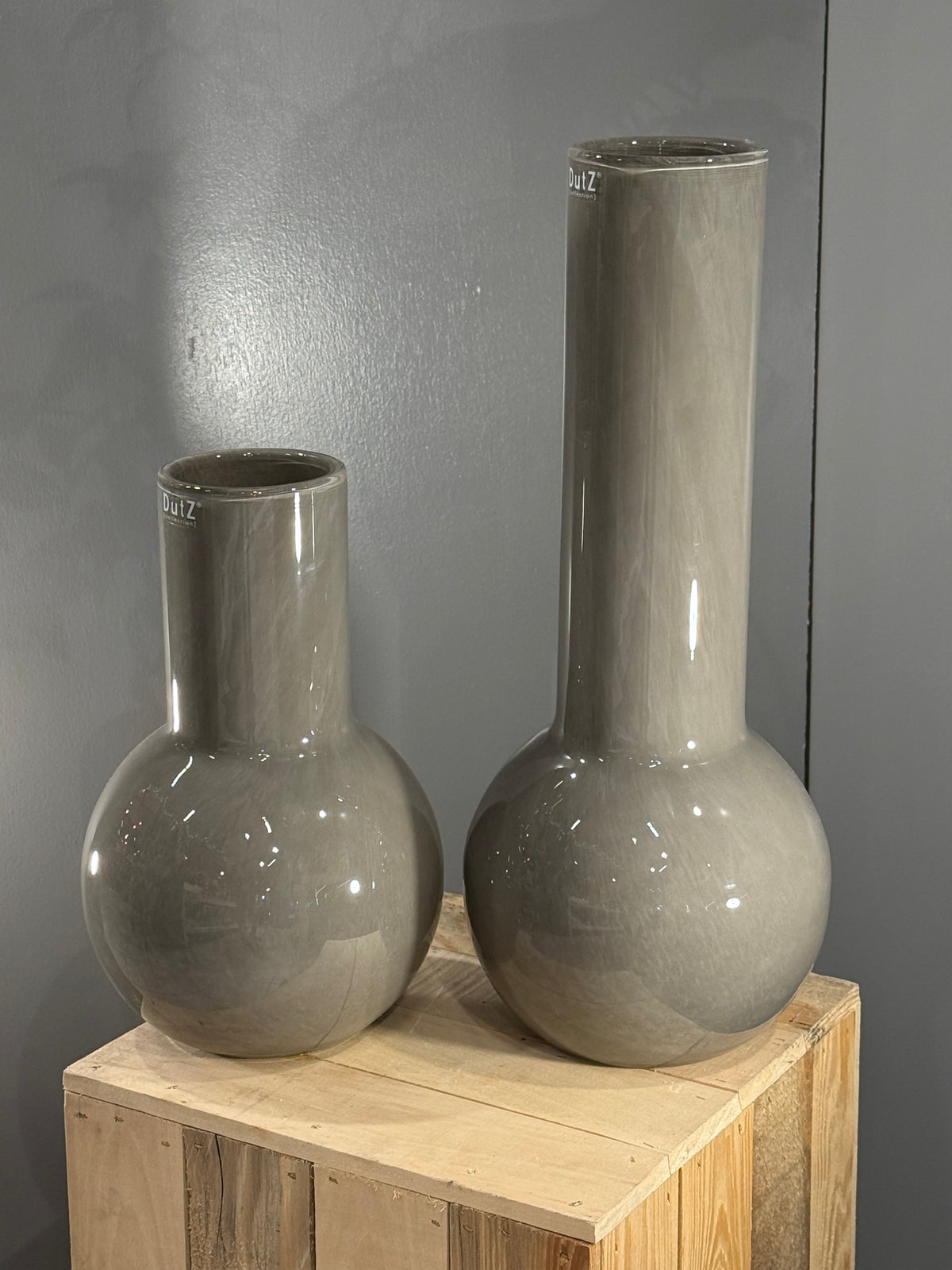 Vase MERYNA, Taupe 2.0, 30 cm Höhe